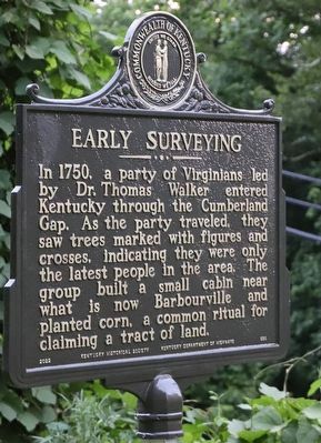 Early Surveying side of marker. Click for full size. Early Surveying side of marker image. Click for full size.