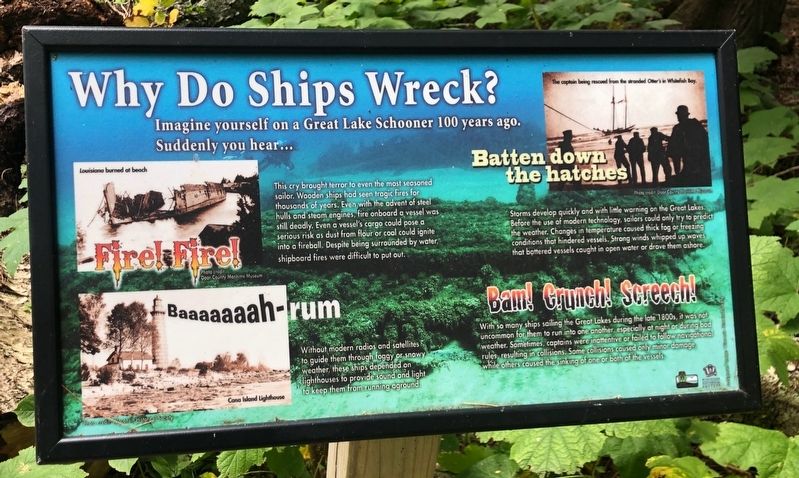 Why Do Ships Wreck? Marker image. Click for full size.