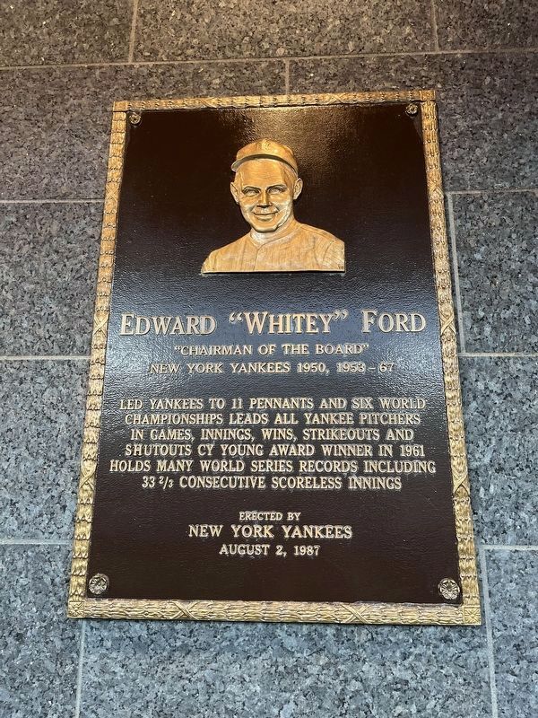 Edward "Whitey" Ford Marker image. Click for full size.