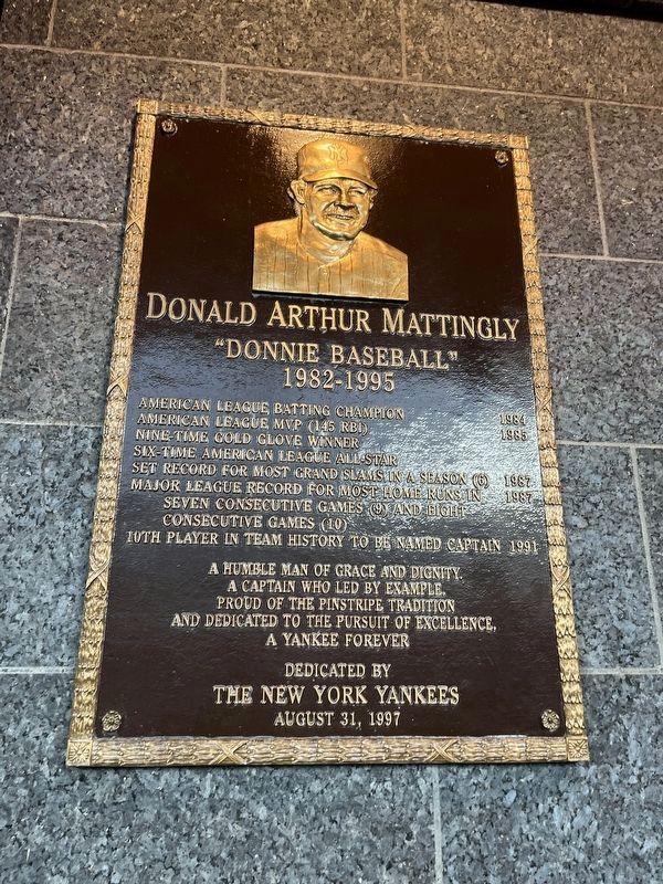 Donald Arthur Mattingly Marker image. Click for full size.