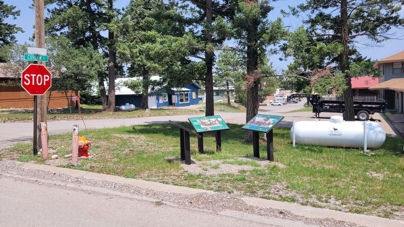 The view of the markers along the street. Click for full size. The view of the markers along the street image. Click for full size.