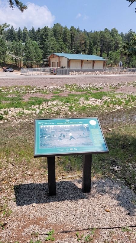 Mescalero Baseball Game, ca. 1910 Marker. Click for full size. Mescalero Baseball Game, ca. 1910 Marker image. Click for full size.
