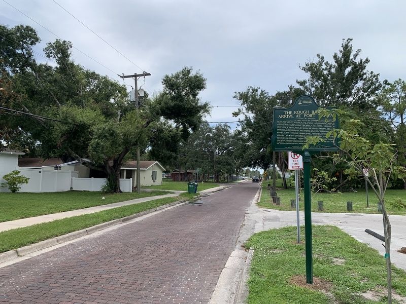 The Rough Riders Arrive at Port Tampa Marker image. Click for full size.