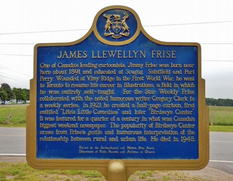 James Llewellyn Frise Marker (<i>north side</i>) image. Click for full size.