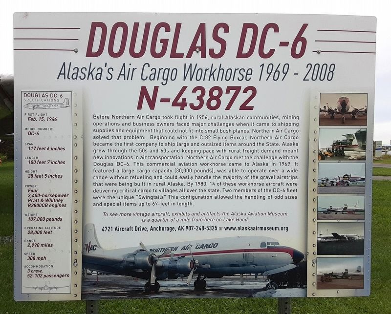 Douglas DC-6 Marker. Click for full size. Douglas DC-6 Marker image. Click for full size.