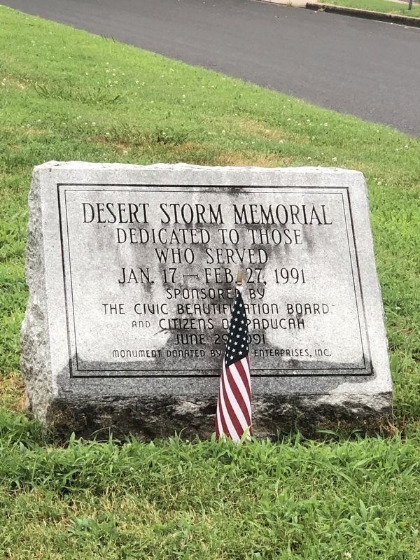 Desert Storm Memorial Marker. Click for full size. Desert Storm Memorial Marker image. Click for full size.