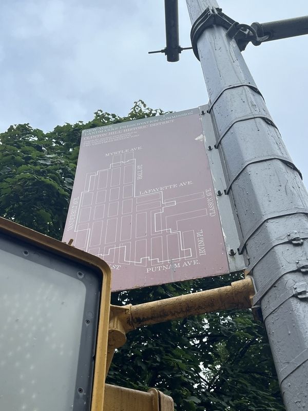 Clinton Hill Historic District Marker. Click for full size. Clinton Hill Historic District Marker image. Click for full size.