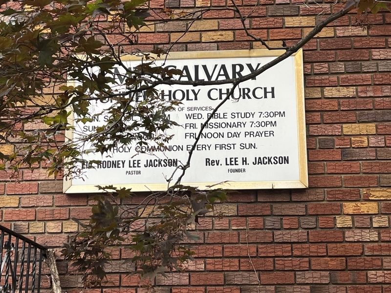 Service information on the church building. Click for full size. Service information on the church building image. Click for full size.
