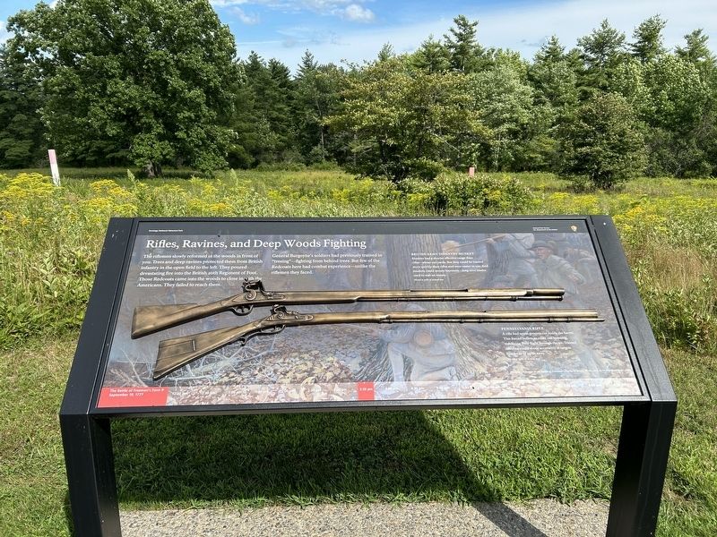 Rifles, Ravines, and Deep Woods Fighting Marker. Click for full size. Rifles, Ravines, and Deep Woods Fighting Marker image. Click for full size.