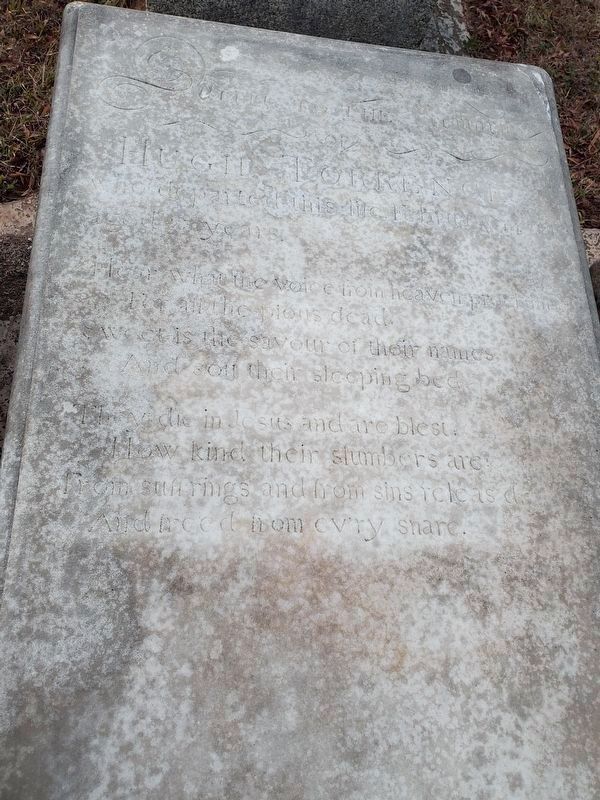 Hugh Torrance gravestone at Hopewell Presbyterian Church image. Click for full size.
