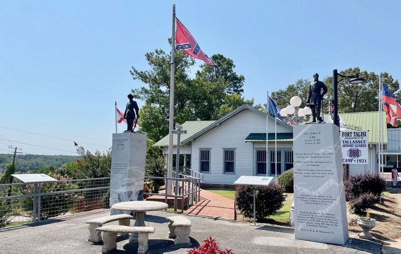 Gen. Thomas Jonathan "Stonewall" Jackson Monument on left.. Click for full size. Gen. Thomas Jonathan "Stonewall" Jackson Monument on left. image. Click for full size.