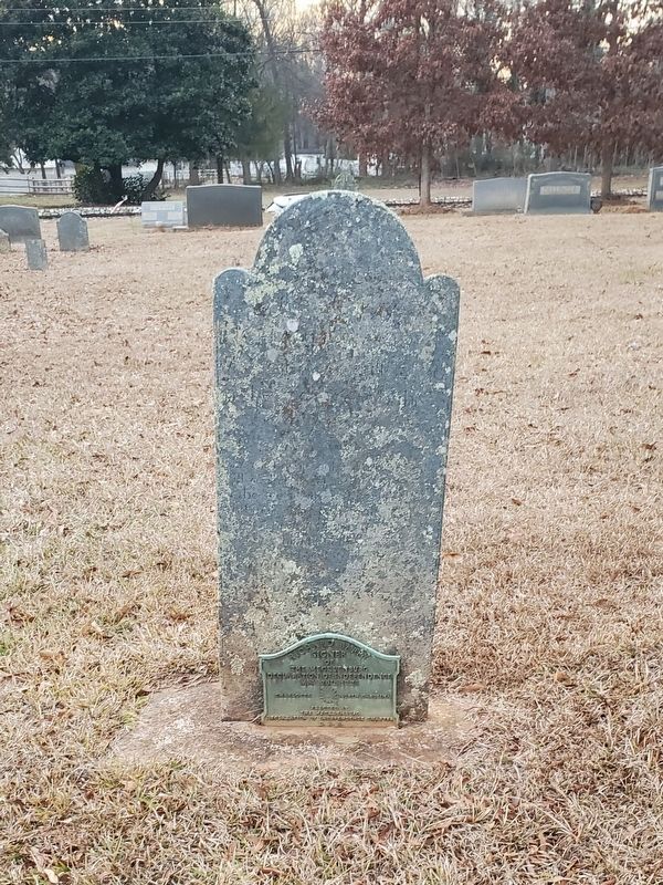 Richard Barry Marker at the foot of the Barry gravestone image. Click for full size.