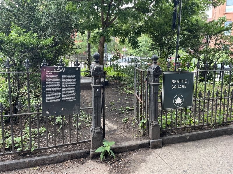 Beattie Square Marker. Click for full size. Beattie Square Marker image. Click for full size.