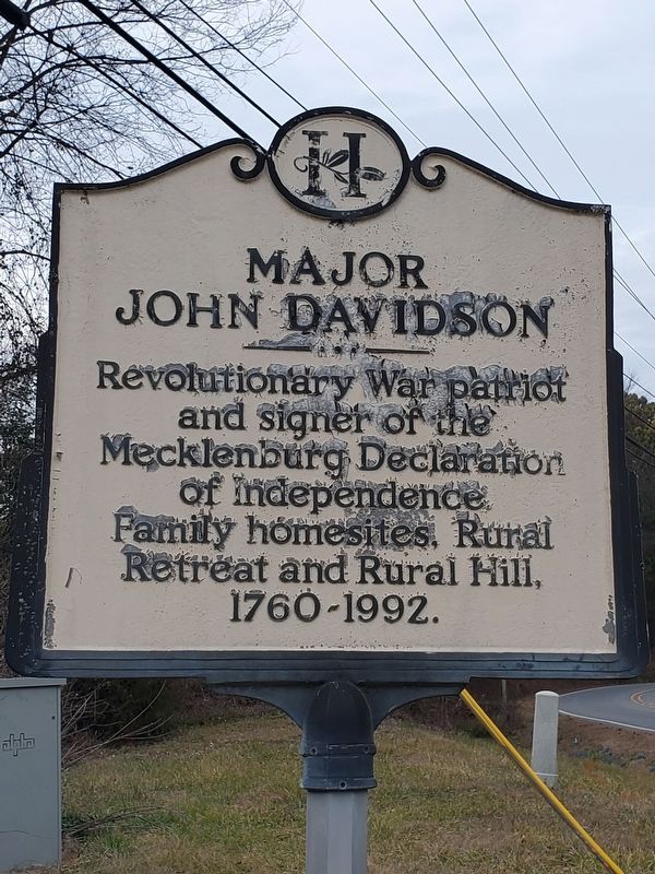 Major John Davidson Marker image. Click for full size.