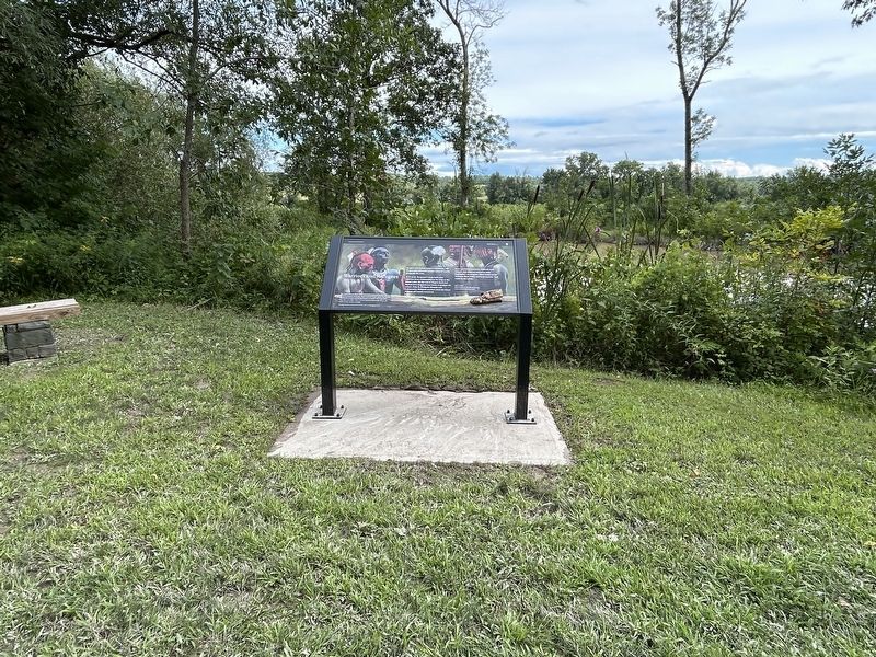Warriors and Refugees Marker. Click for full size. Warriors and Refugees Marker image. Click for full size.