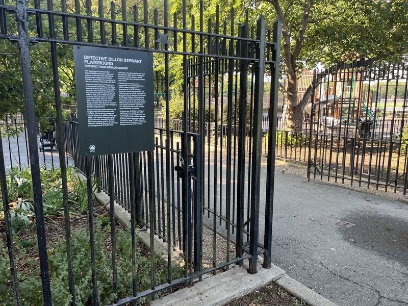 Detective Dillon Stewart Playground Marker. Click for full size. Detective Dillon Stewart Playground Marker image. Click for full size.