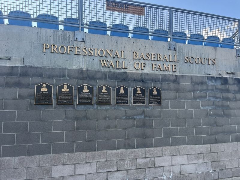 Professional Baseball Scouts Wall of Fame image. Click for full size.