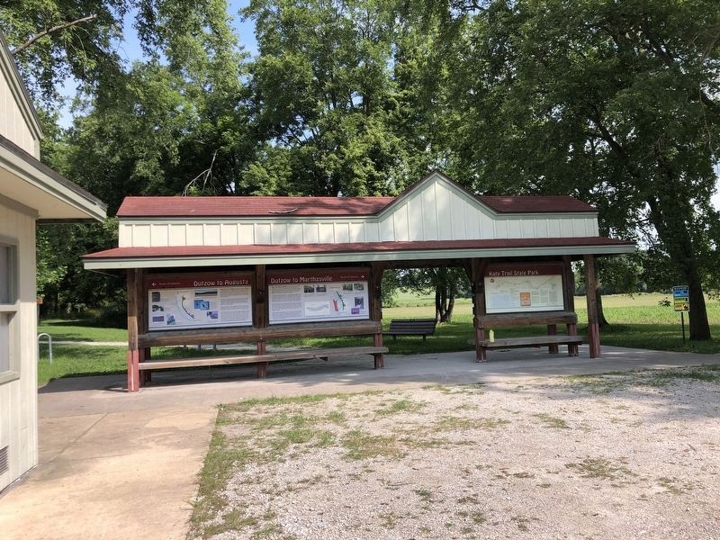 Dutzow to Marthasville Marker. Click for full size. Dutzow to Marthasville Marker image. Click for full size.