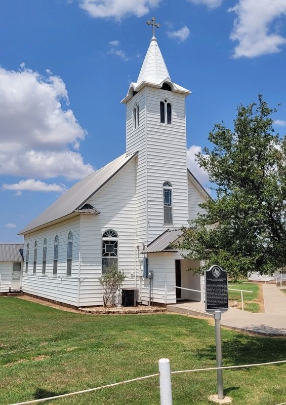 The St. Mary of the Assumption Catholic Church and Marker image. Click for full size.