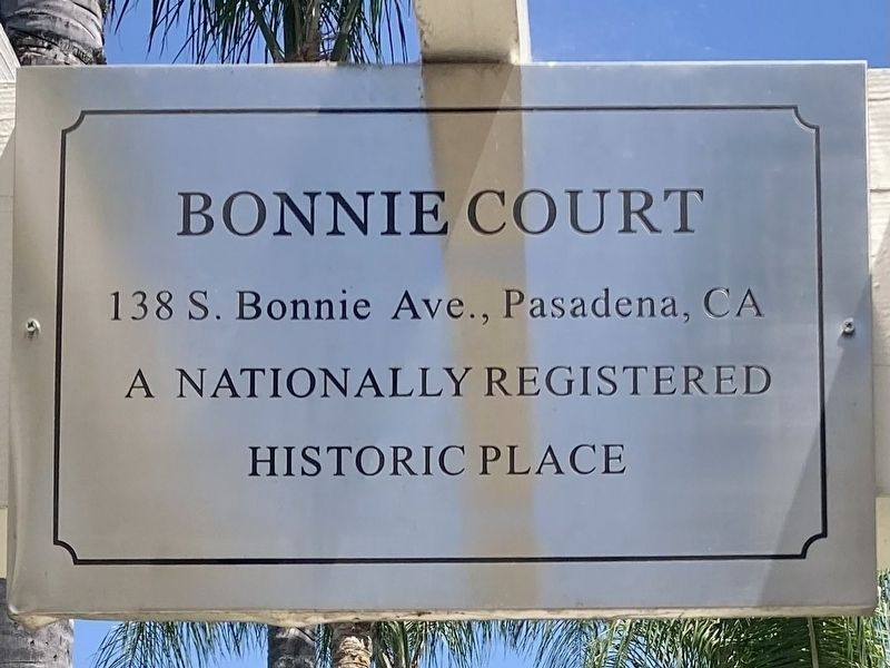 Bonnie Court Marker. Click for full size. Bonnie Court Marker image. Click for full size.