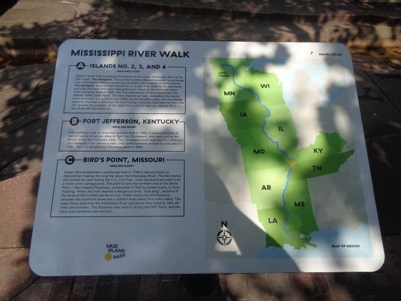 Islands No. 2, 3, and 4 / Fort Jefferson, Kentucky / Birds Point, Missouri Marker. Click for full size. Islands No. 2, 3, and 4 / Fort Jefferson, Kentucky / Birds Point, Missouri Marker image. Click for full size.