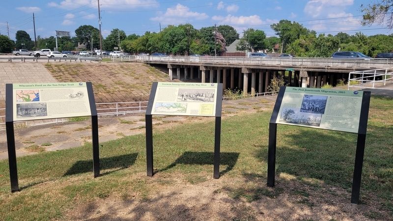 The Post-Juneteenth Migration, 1865 Marker (right side). Click for full size. The Post-Juneteenth Migration, 1865 Marker (right side) image. Click for full size.