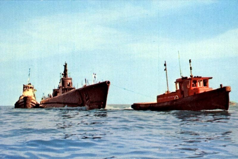 Last Run of the U.S.S. Cobia. Click for full size. Last Run of the U.S.S. Cobia image. Click for full size.