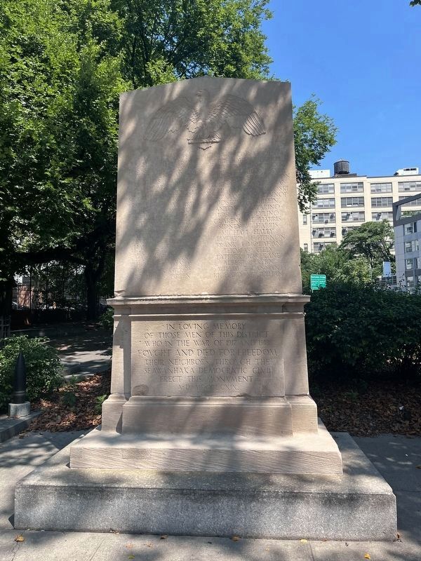 World War I Memorial. Click for full size. World War I Memorial image. Click for full size.