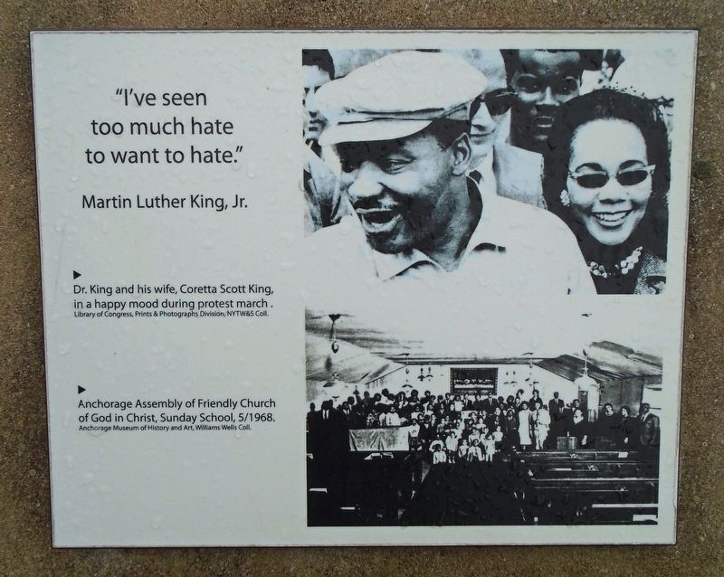 Martin Luther King, Jr. Memorial Panel 8 image. Click for full size.