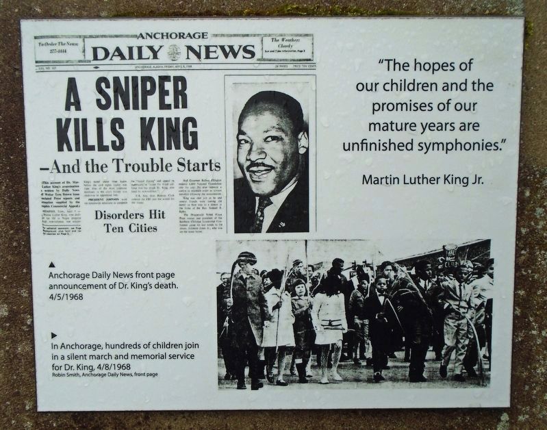 Martin Luther King, Jr. Memorial Panel 16 image. Click for full size.