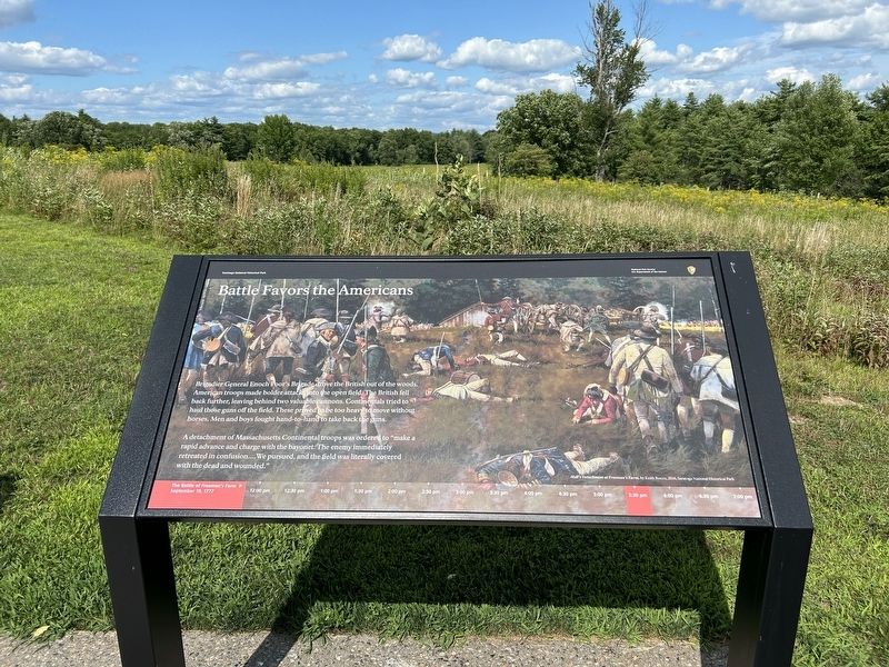 Battle Favors the Americans Marker image. Click for full size.