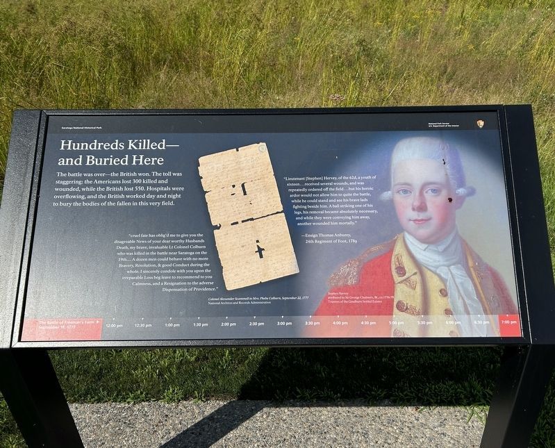 Hundreds Killed - and Buried Here Marker. Click for full size. Hundreds Killed - and Buried Here Marker image. Click for full size.