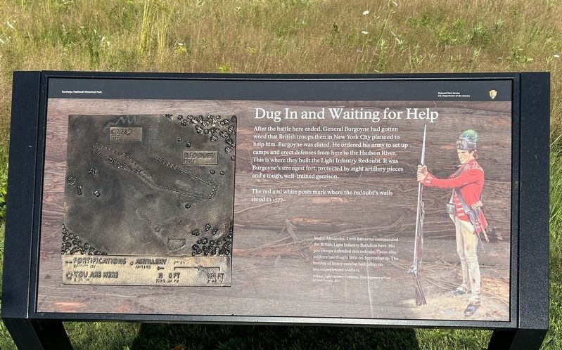 Dug In and Waiting for Help Marker image. Click for full size.