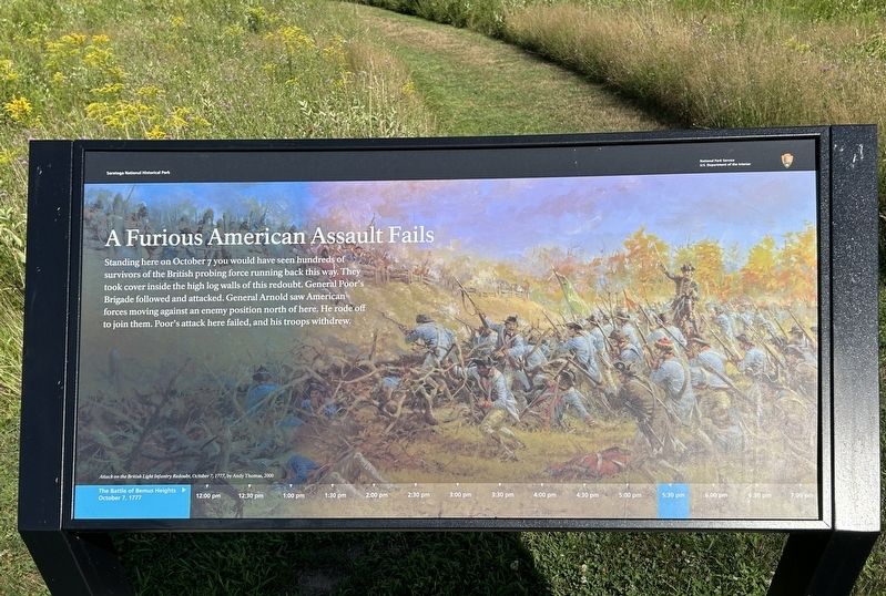 A Furious American Assault Fails Marker. Click for full size. A Furious American Assault Fails Marker image. Click for full size.