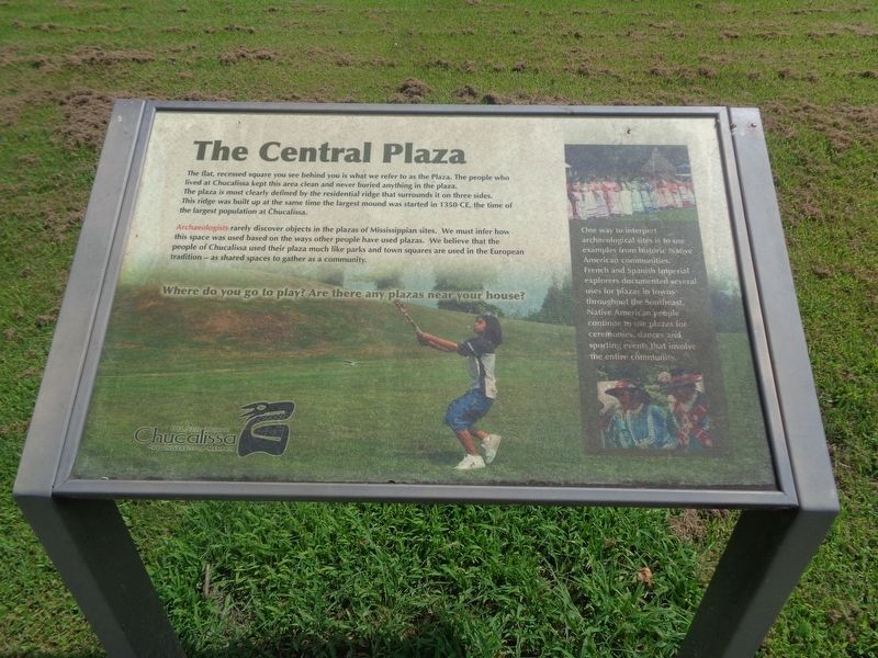 The Central Plaza Marker image. Click for full size.