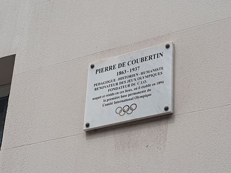 Pierre de Coubertin Marker image. Click for full size.
