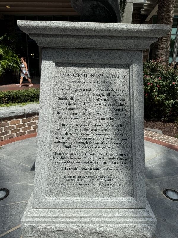 Emancipation Day Address (left side). Click for full size. Emancipation Day Address (left side) image. Click for full size.