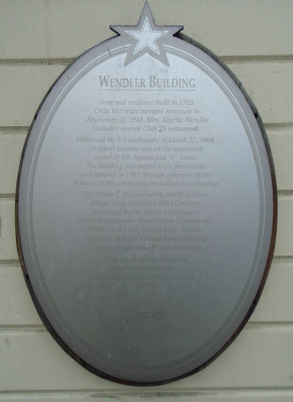 Wendler Building Marker image. Click for full size.