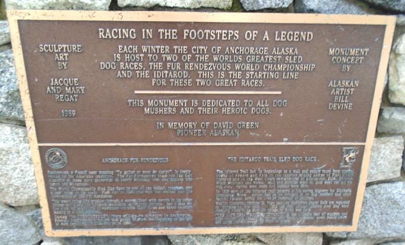 Racing in the Footsteps of a Legend Marker image. Click for full size.