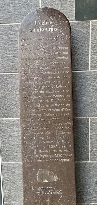 L��glise Sainte-Croix Marker image. Click for full size.
