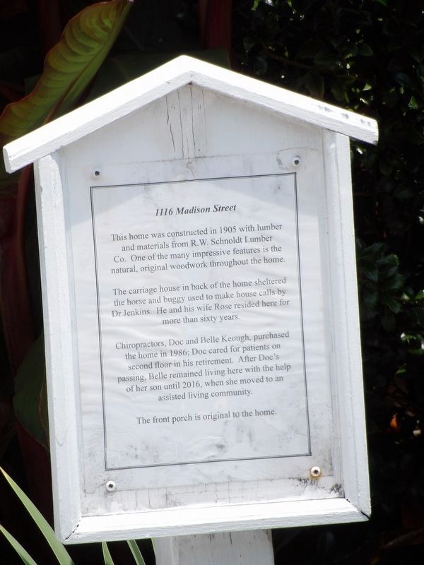 1116 Madison Street Marker image. Click for full size.
