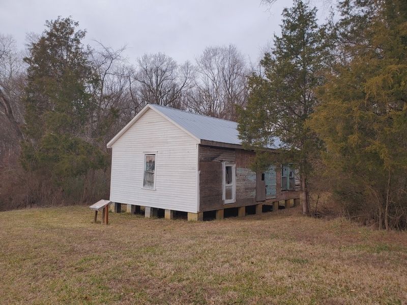 The Bethesda Schoolhouse and Marker image. Click for full size.
