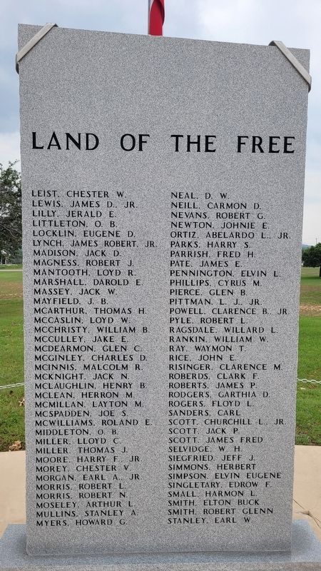 Central Texas Veterans' Memorial - 4th Plaque. Click for full size. Central Texas Veterans' Memorial - 4th Plaque image. Click for full size.