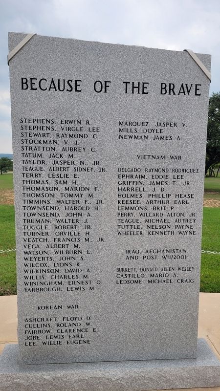 Central Texas Veterans' Memorial - 5th Plaque. Click for full size. Central Texas Veterans' Memorial - 5th Plaque image. Click for full size.