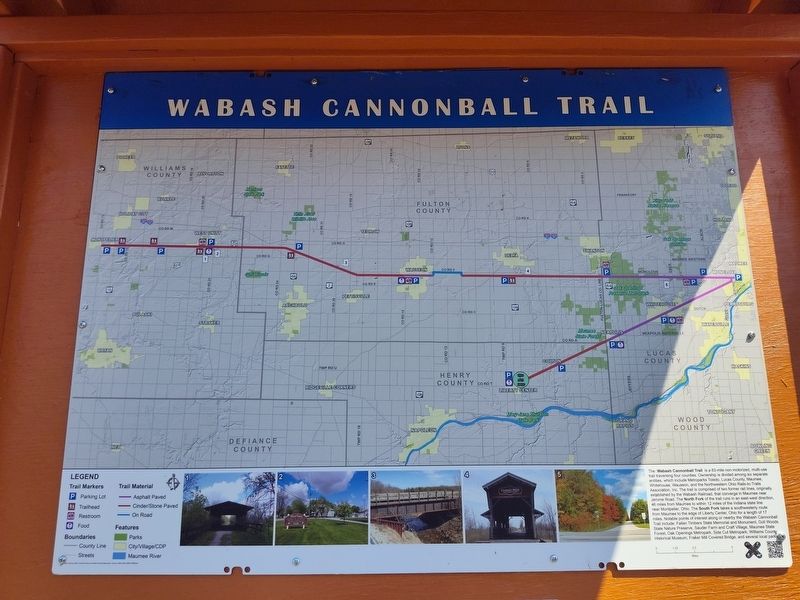 Wabash Cannonball Trail Marker image. Click for full size.