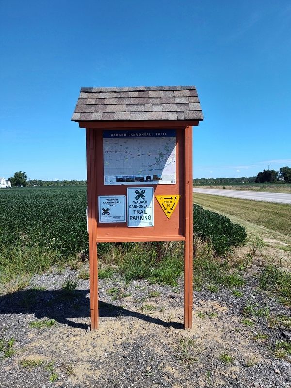 Wabash Cannonball Trail Marker image. Click for full size.