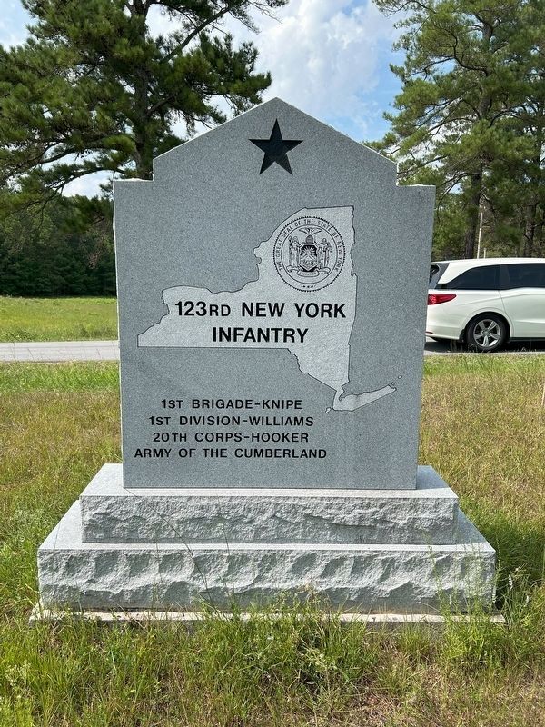 123rd New York Infantry Marker image. Click for full size.