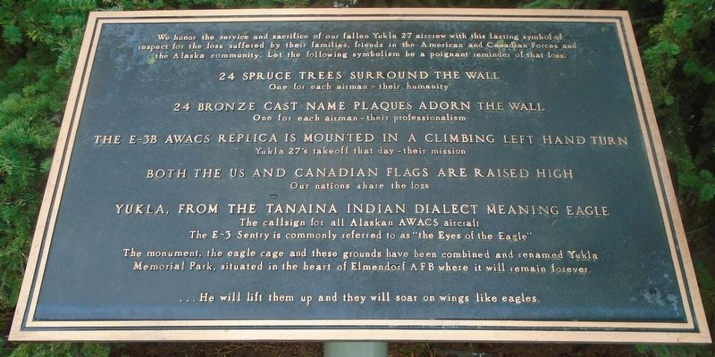 Yukla Memorial Park Marker image. Click for full size.