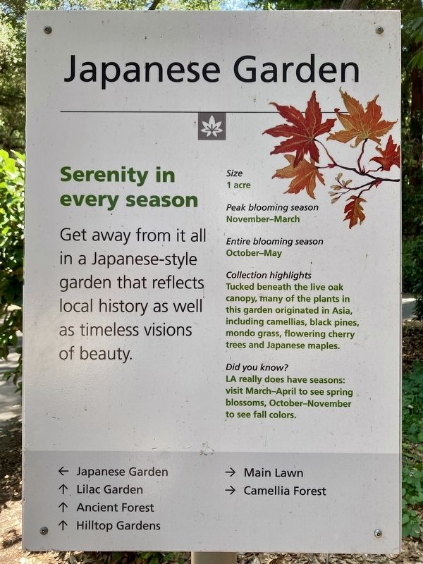 Japanese Garden Marker image. Click for full size.