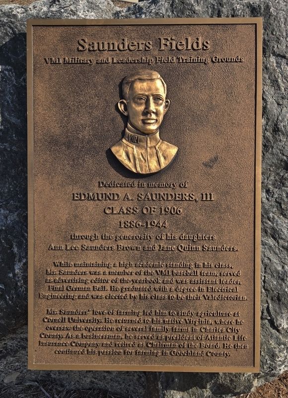 Saunders Fields Marker image. Click for full size.